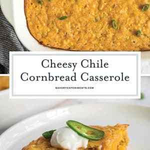 collage of cornbread casserole recipe images