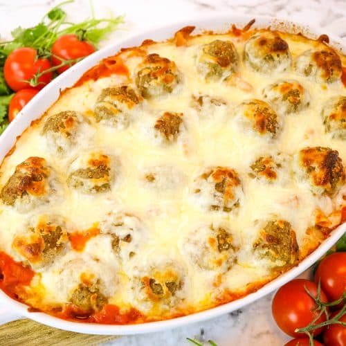 EASY Meatball Casserole Recipe (Only 4 Ingredients 55 Minutes!)