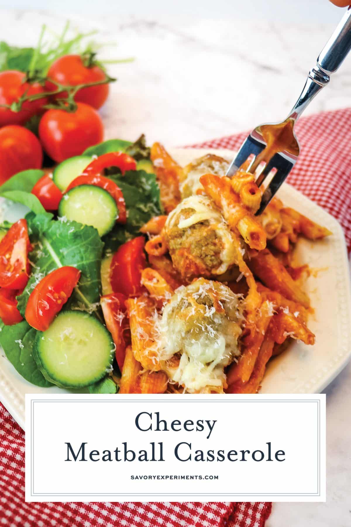 EASY Meatball Casserole Recipe (Only 4 Ingredients 55 Minutes!)