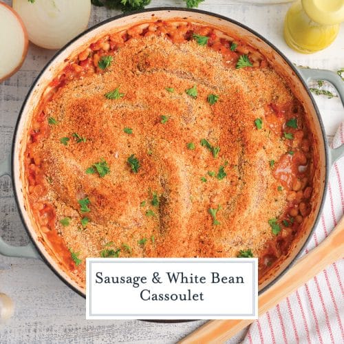 Sausage & White Bean Cassoulet Baked Sausages w/ Navy Bean