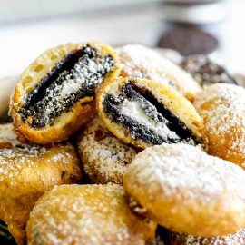 pile of fried oreos