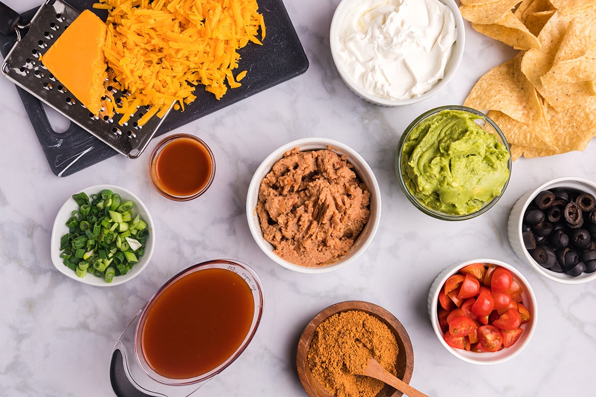 layered mexican dip ingredients