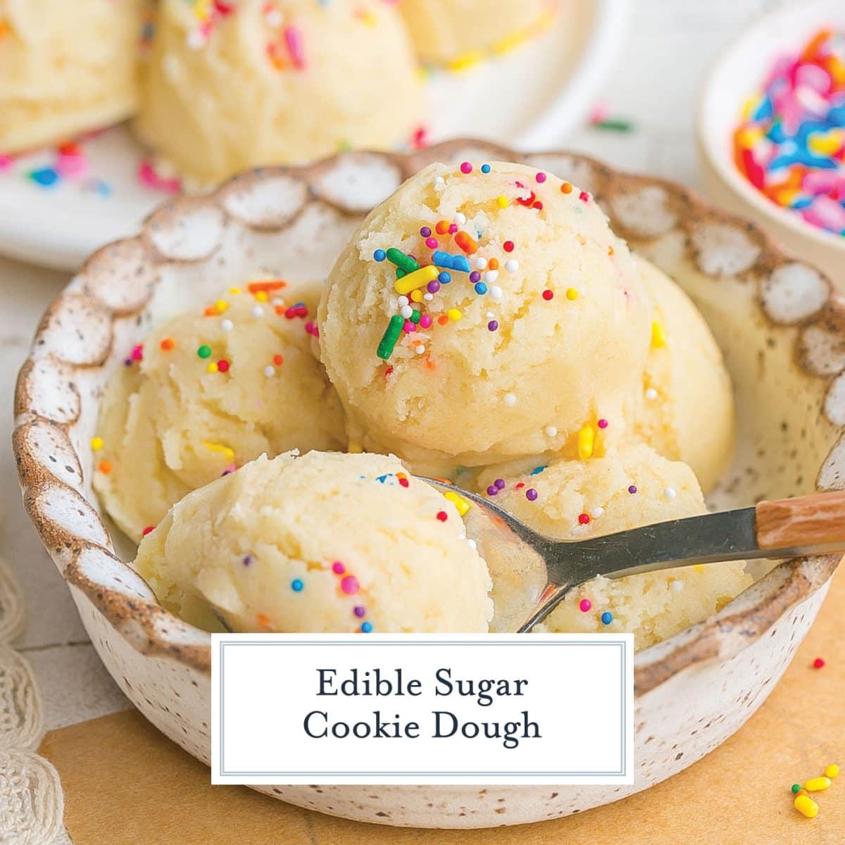 EASY Sugar Cookie Dough (BEST Edible Cookie Dough Recipe!)