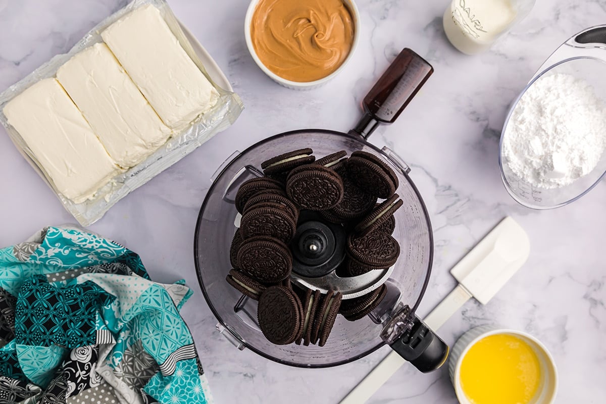 oreo cookies in food processor