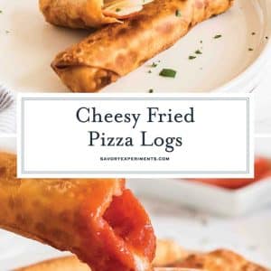 collage of pizza logs for pinterest