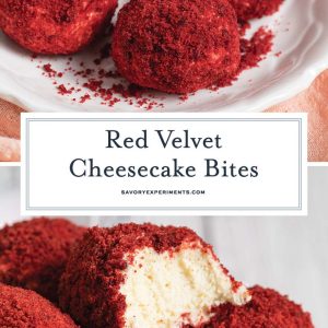 collage of cheesecake bites for pinterest