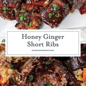 collage of short ribs for pinterest