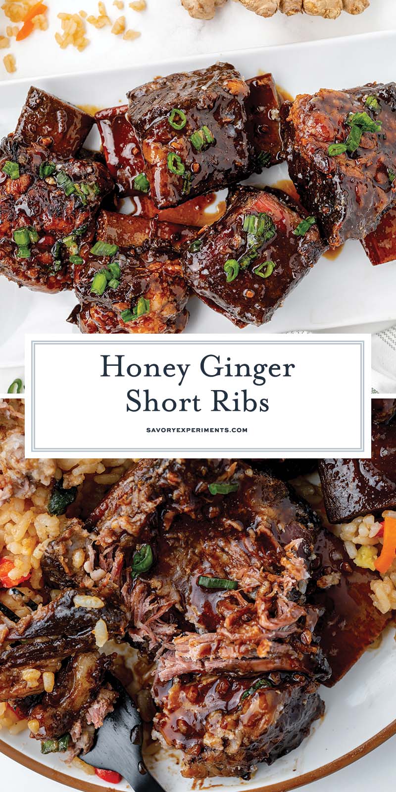 collage of short ribs for pinterest