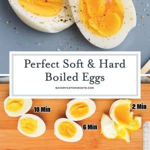 collage of how to hard boil eggs