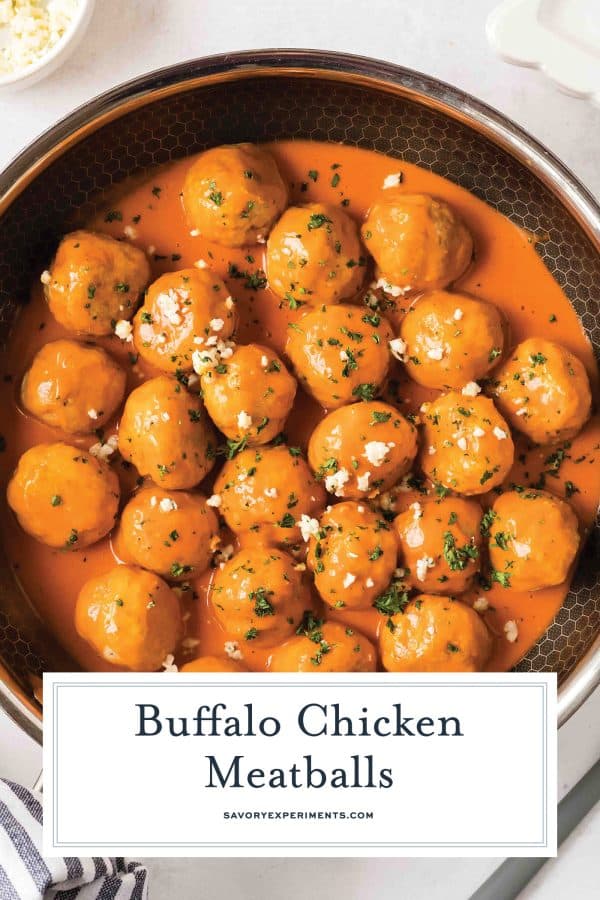EASY Buffalo Chicken Meatballs (A Fun Party Meatball Recipe!)