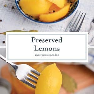collage of preserved lemons for pinterest