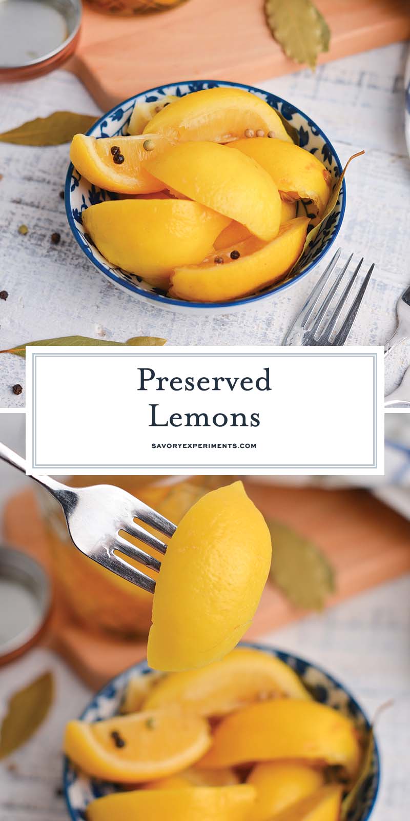 collage of preserved lemons for pinterest