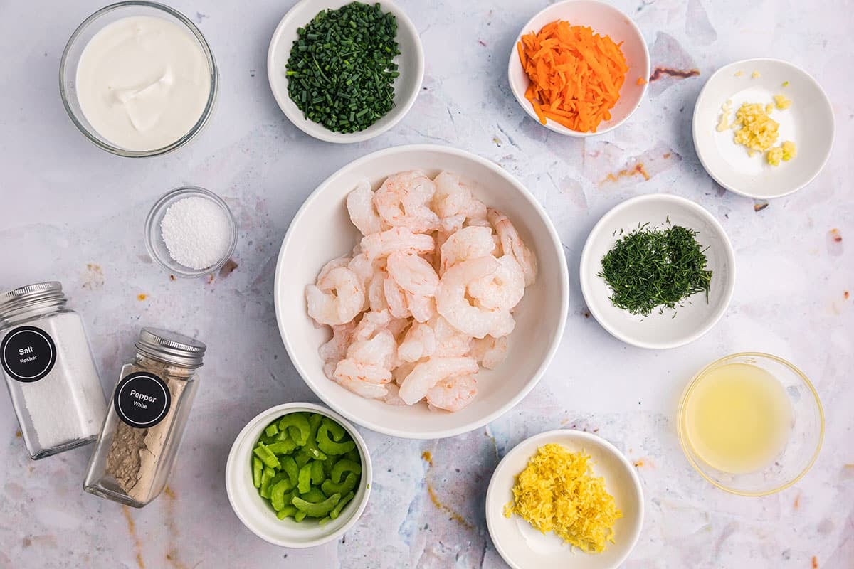 lemon garlic shrimp salad ingredients