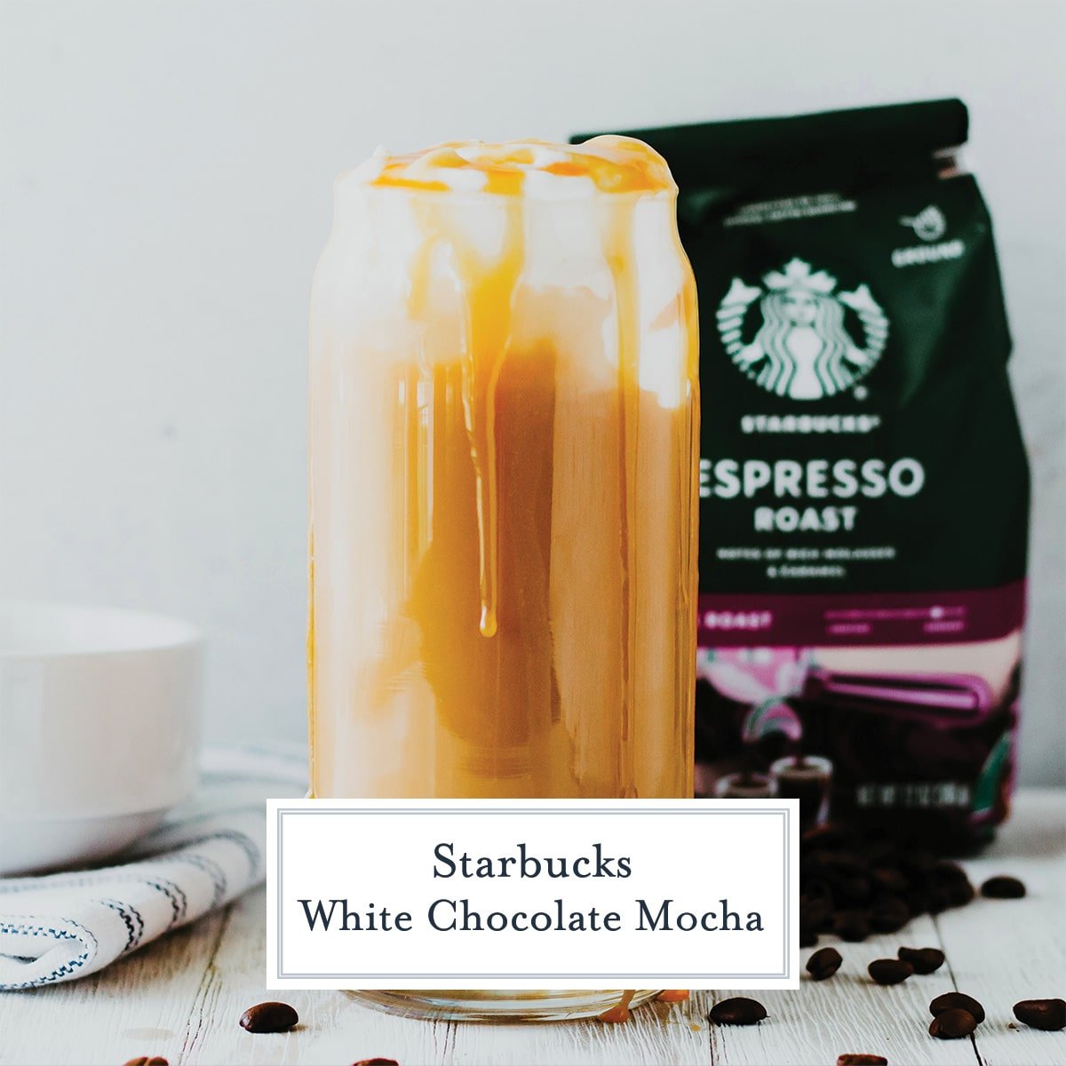 starbucks white chocolate mocha with text overlay