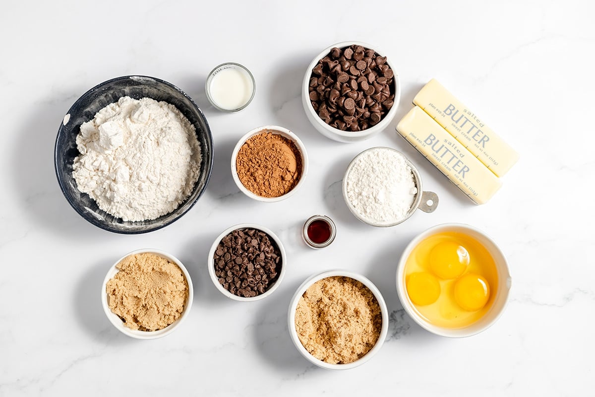 cookie dough brownies ingredients
