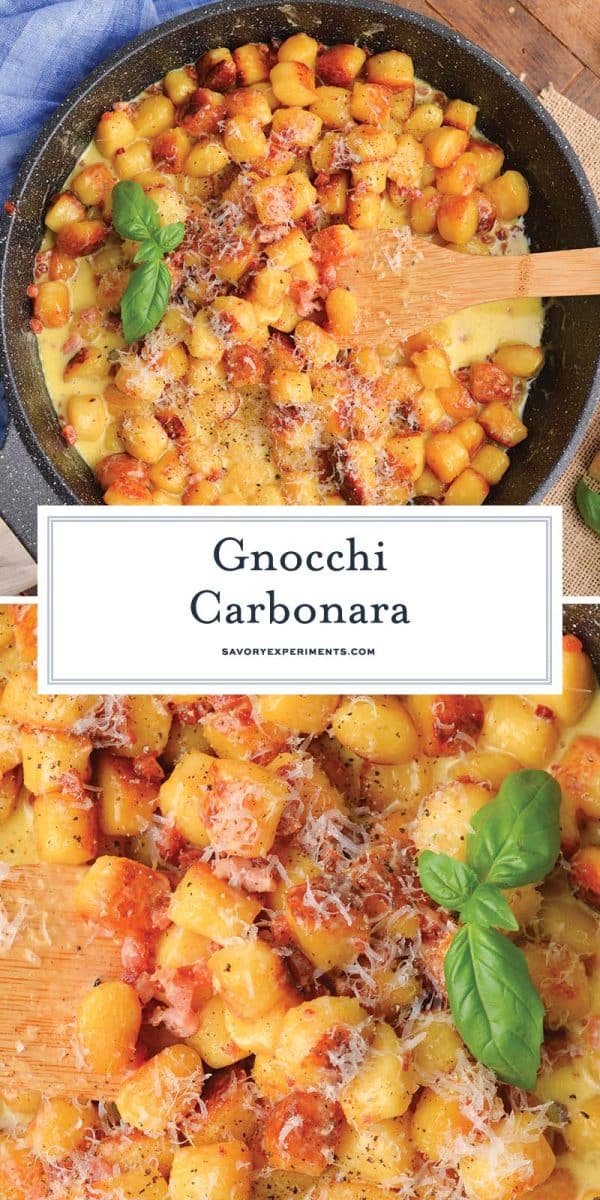 EASY Gnocchi Carbonara Recipe (Only 6 Simple Ingredients!)