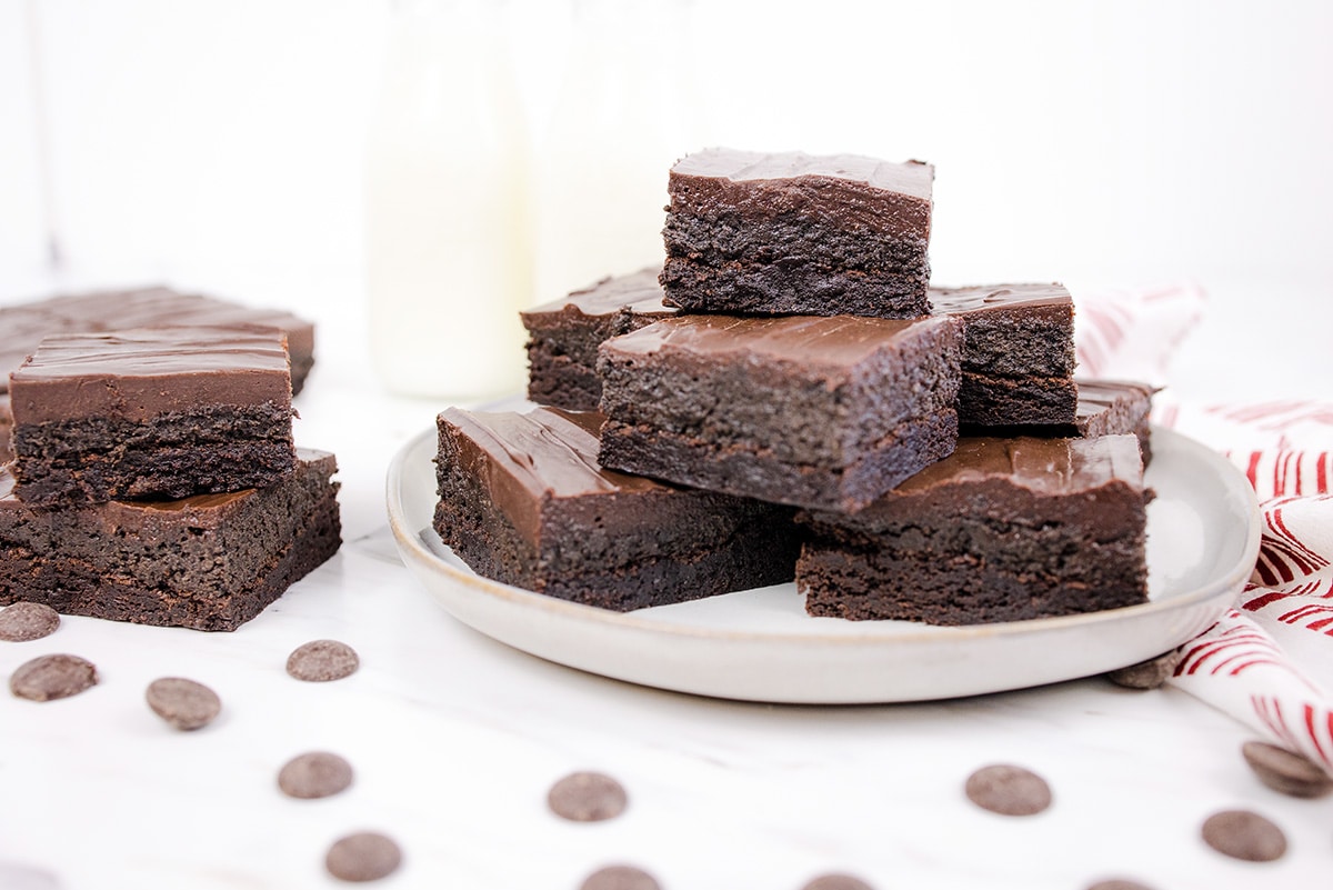 How to Make Box Brownies Better - Cookie Dough and Oven Mitt