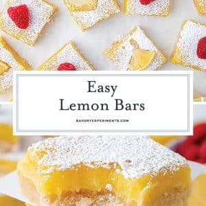 collage of lemon bars for pinterest