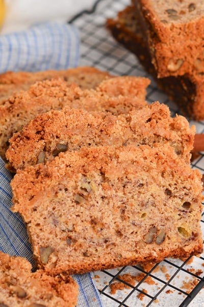 slices of banana bread