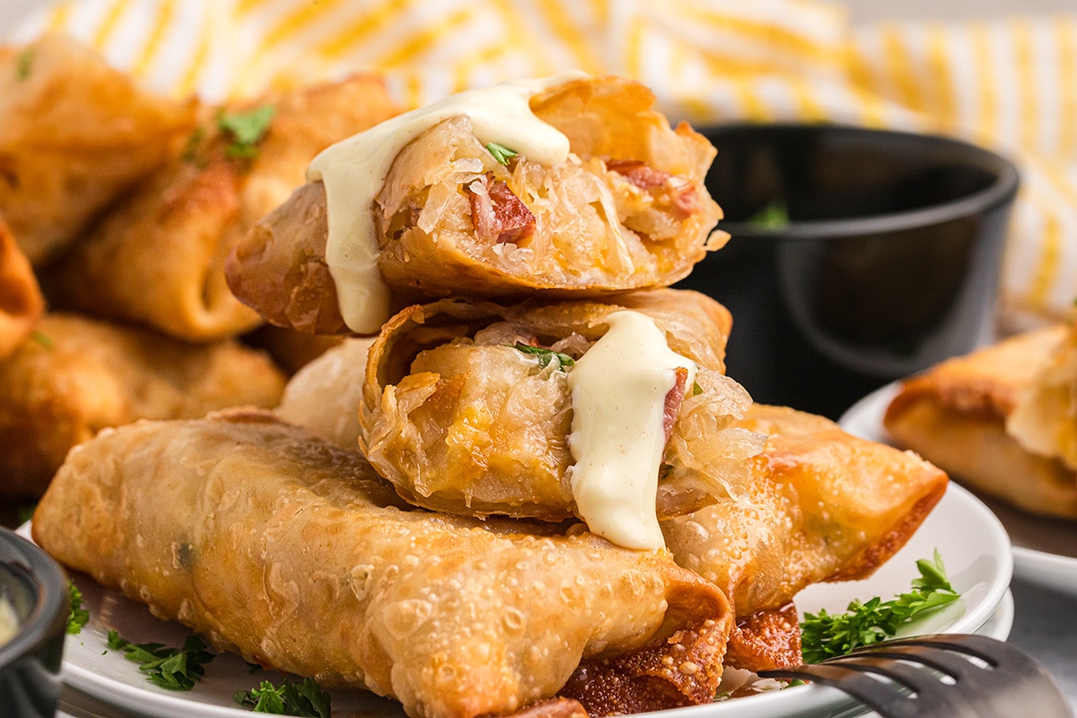 German Egg Rolls (Pork and Sauerkraut)