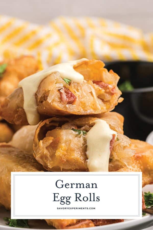 German Egg Rolls (Pork and Sauerkraut)