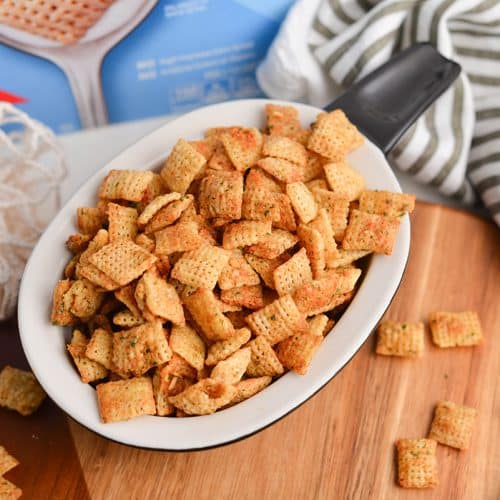 EASY Ranch Chex Mix Recipe (BEST 3 Ingredient Snack Mix!)