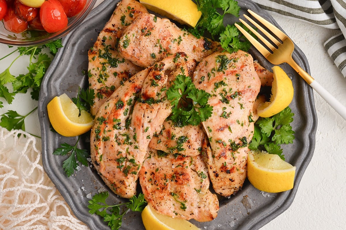 ranch grilled chicken on a plate