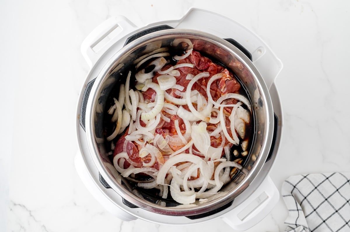 pork and onions in instant pot