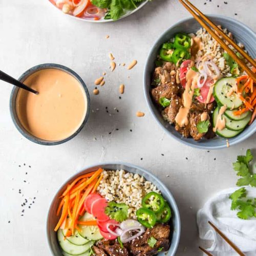30+ EASY Rice Bowl Recipes (Vegan & Vegetarian Options Too!)
