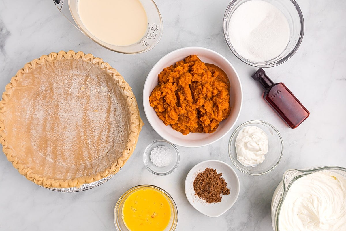 easy pumpkin pie ingredients
