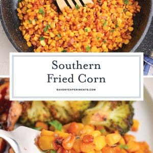 collage of fried corn for pinterest