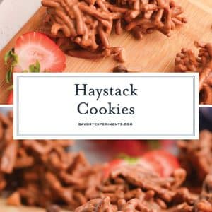 collage of haystack cookies for pinterest