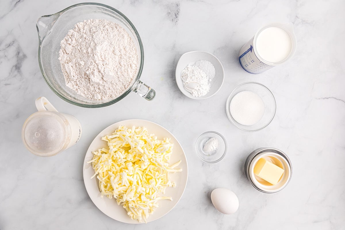 ingredients for making biscuits without buttermilk