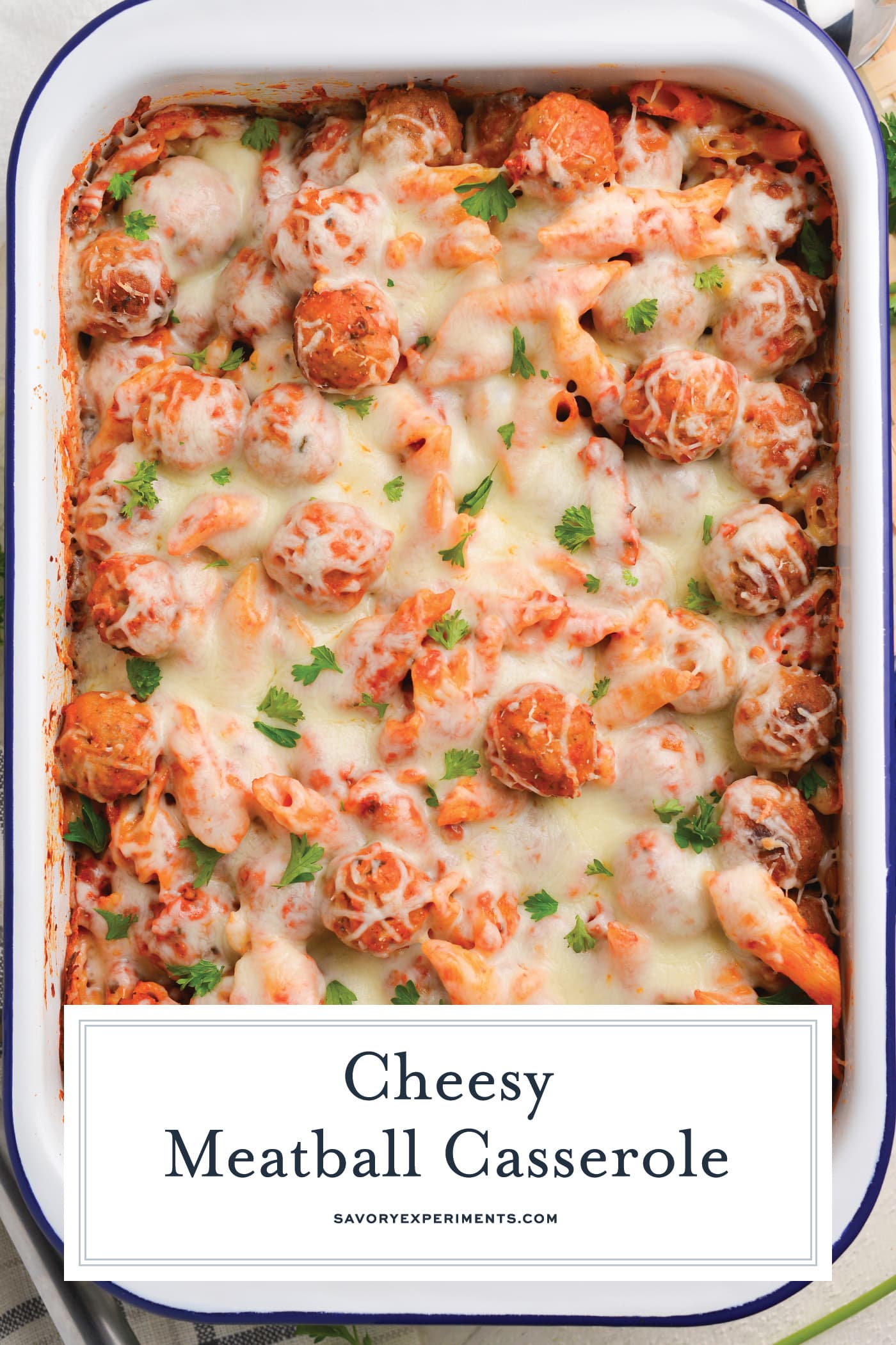 cheesy meatball casserole recipe for pinterest