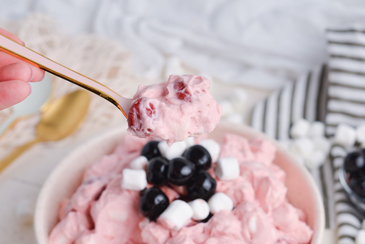 spoon full of cherry fluff