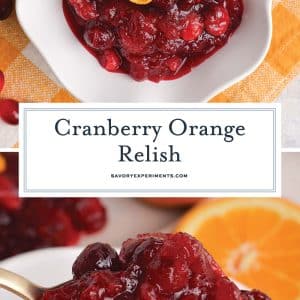 collage of cranberry orange sauce