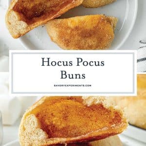 collage of hocus pocus buns for pinterest