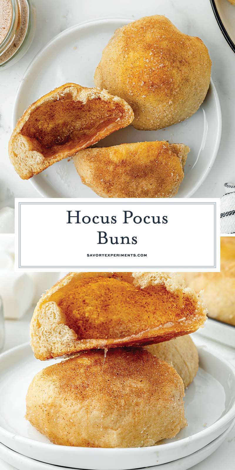 collage of hocus pocus buns for pinterest
