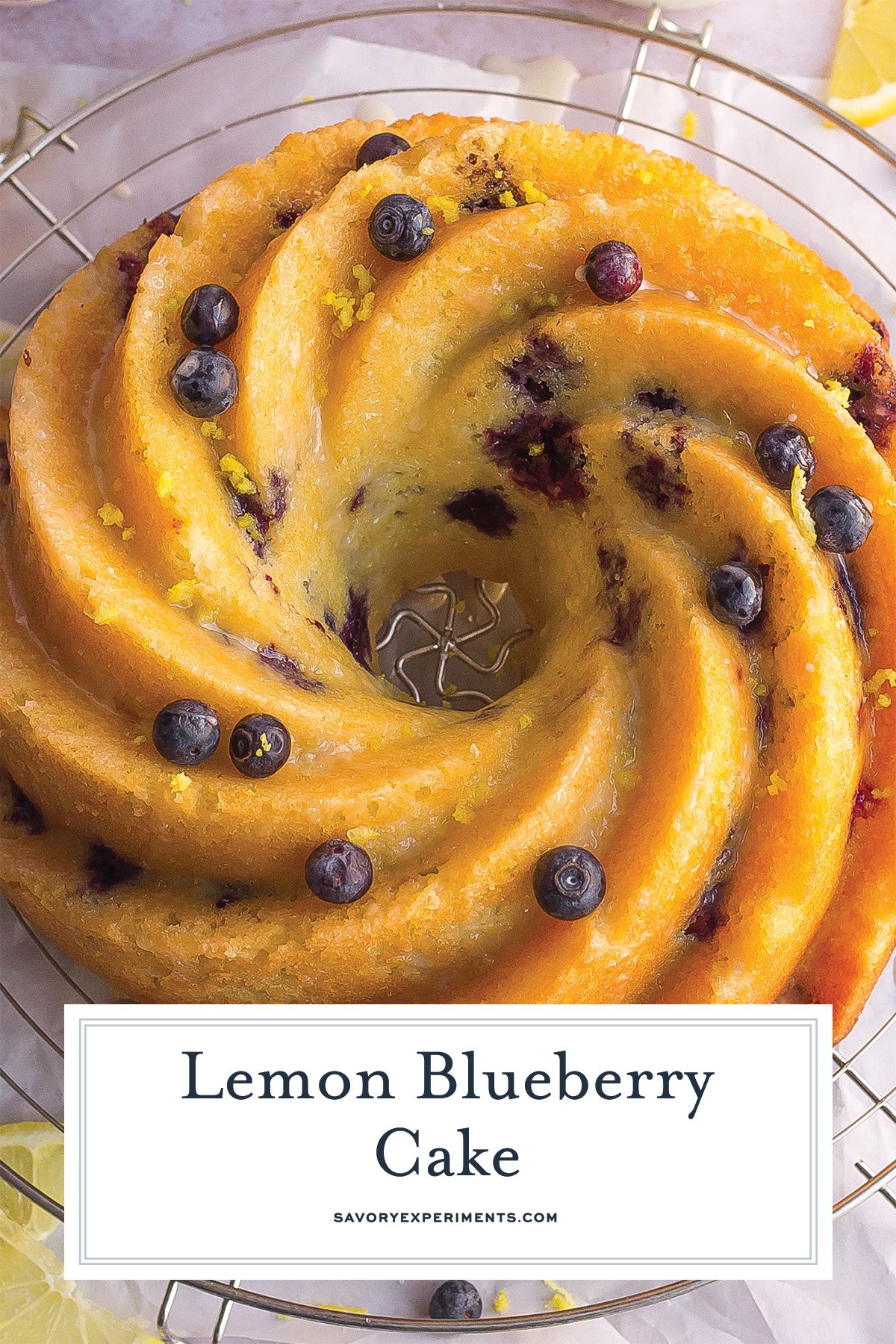 close up of swirl bundt cake