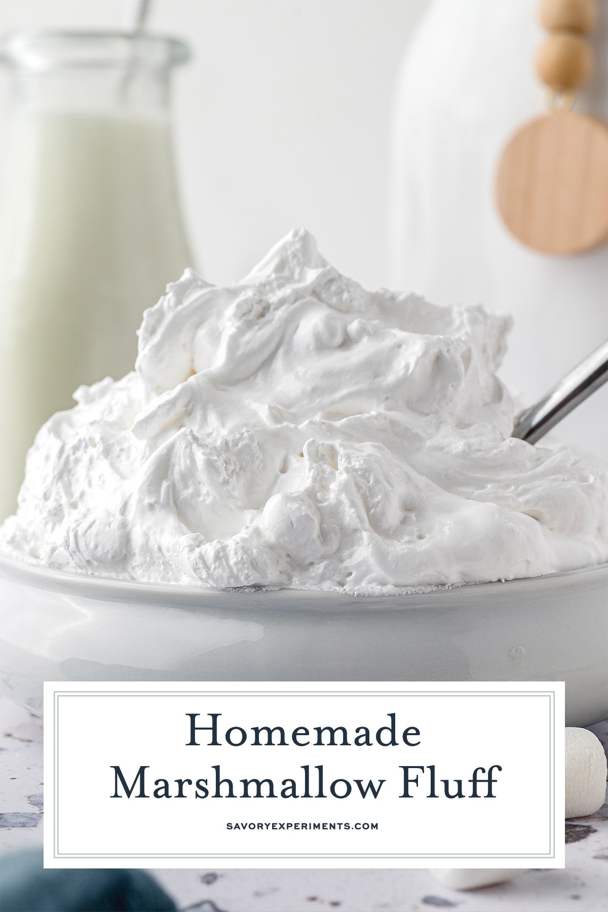 Homemade Marshmallow Fluff Recipe - Scrambled Chefs