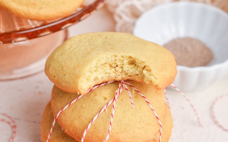 close up bite shot of a cookie