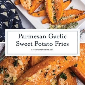 collage of sweet potato fries for pitnerest