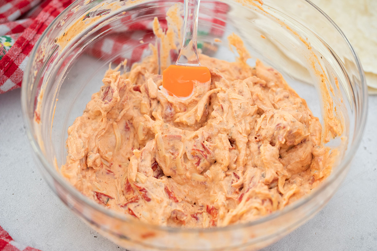 cream cheese spread in bowl