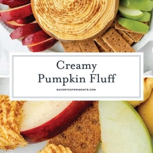 collage of pumpkin fluff for pinterest
