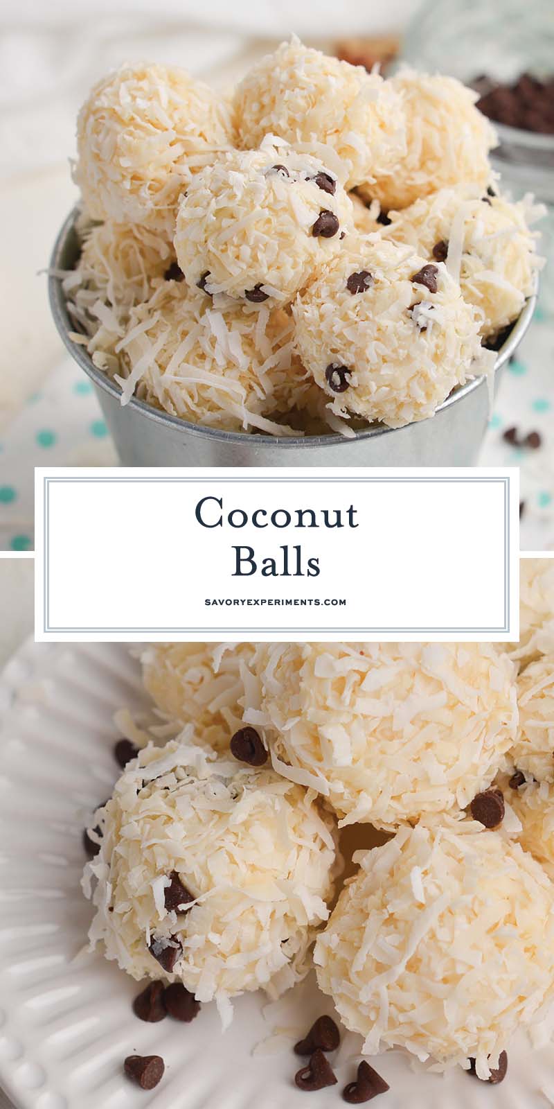 collage of coconut balls