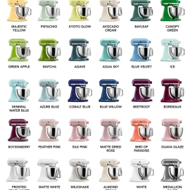 kitchenaid mixer colors