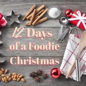 12 days of a foodie christmas sign