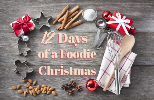 12 days of a foodie christmas sign