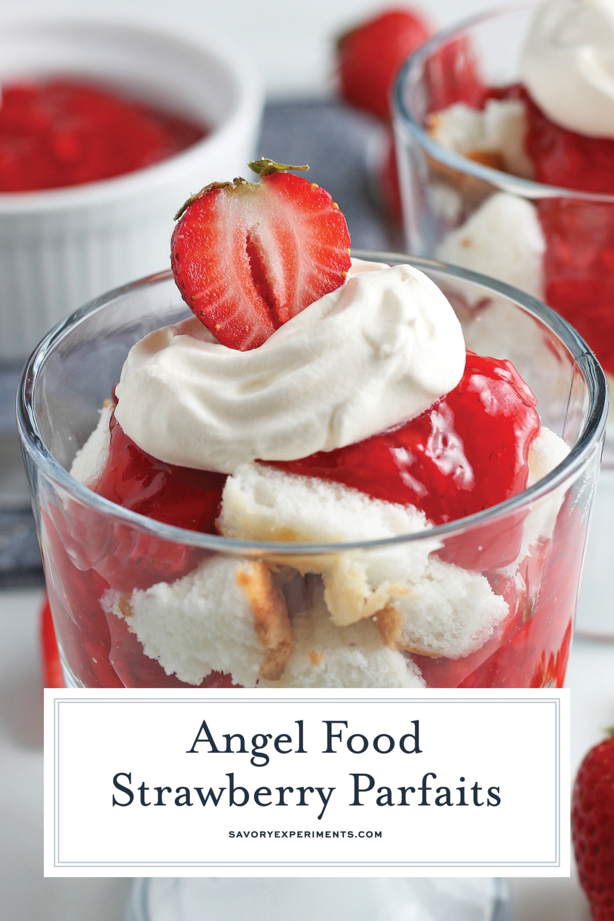 strawberry parfaits for pinterest