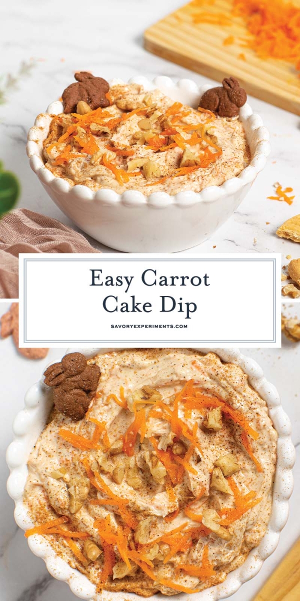 EASY Carrot Cake Dip Recipe (6 Ingredient Easter Dessert Dip!)